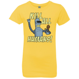 T-Shirts Vibrant Yellow / YXS The Button Friends Girls Premium T-Shirt