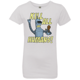 T-Shirts White / YXS The Button Friends Girls Premium T-Shirt