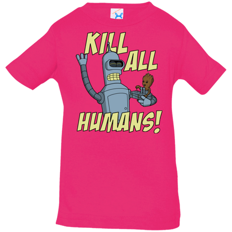 T-Shirts Hot Pink / 6 Months The Button Friends Infant PremiumT-Shirt