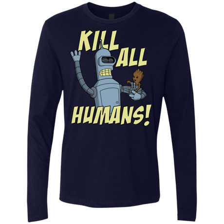 T-Shirts Midnight Navy / Small The Button Friends Men's Premium Long Sleeve