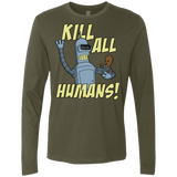 T-Shirts Military Green / Small The Button Friends Men's Premium Long Sleeve