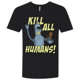 T-Shirts Black / X-Small The Button Friends Men's Premium V-Neck