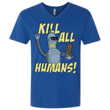 T-Shirts Royal / X-Small The Button Friends Men's Premium V-Neck