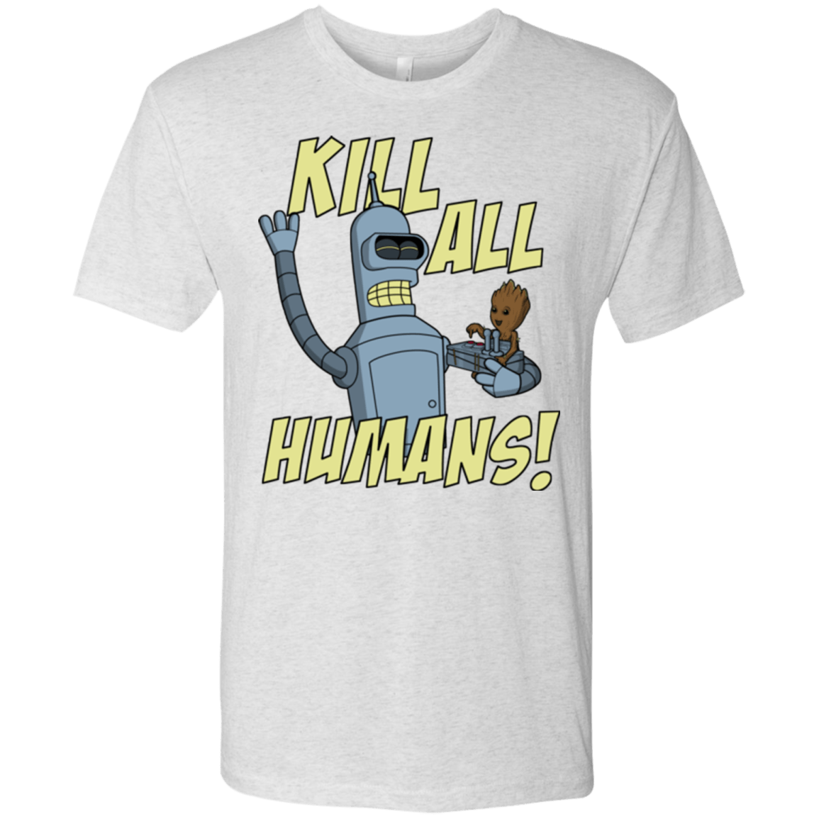 T-Shirts Heather White / Small The Button Friends Men's Triblend T-Shirt