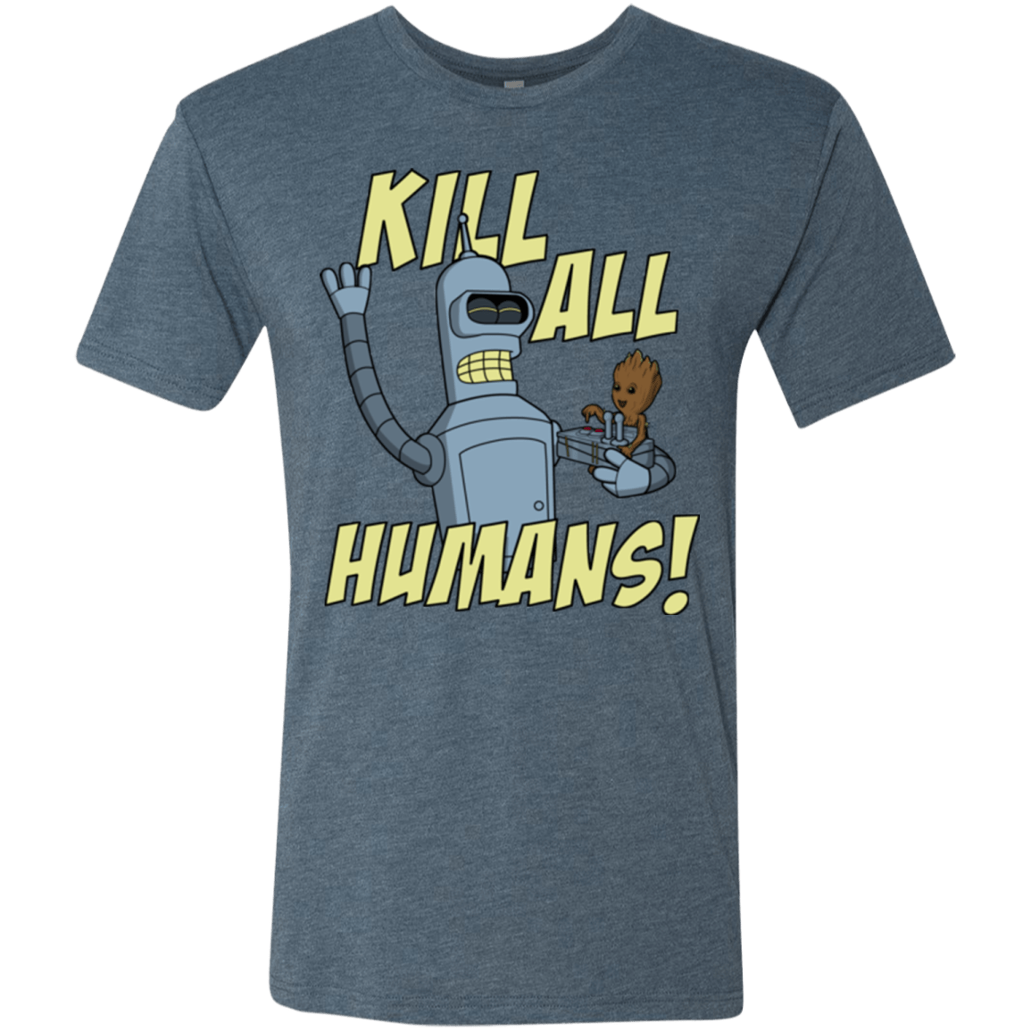 T-Shirts Indigo / Small The Button Friends Men's Triblend T-Shirt