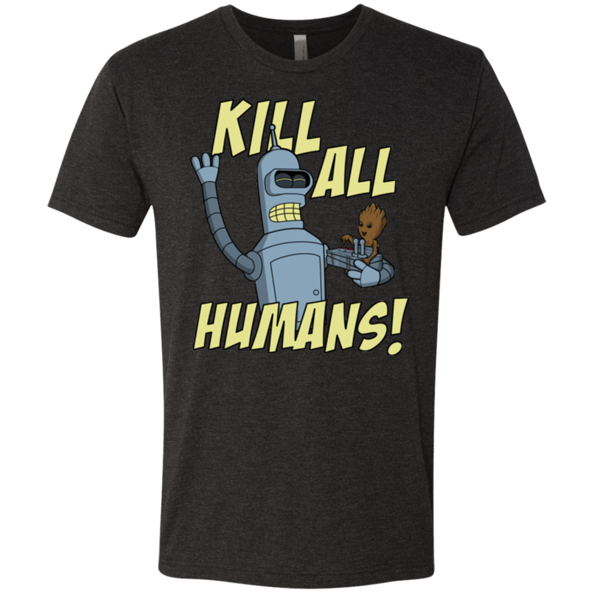 T-Shirts Vintage Black / Small The Button Friends Men's Triblend T-Shirt