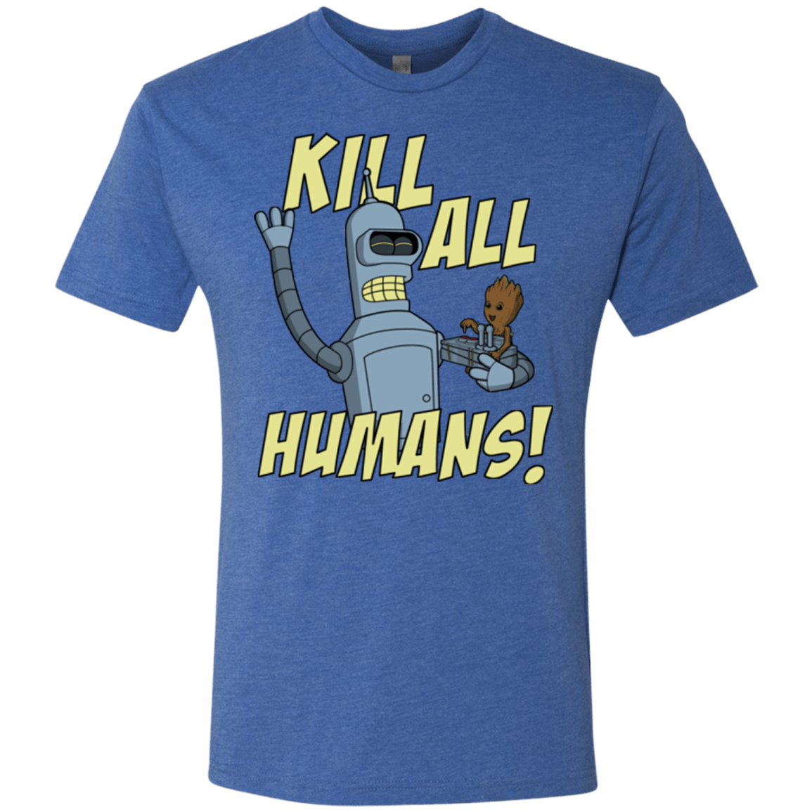 T-Shirts Vintage Royal / Small The Button Friends Men's Triblend T-Shirt