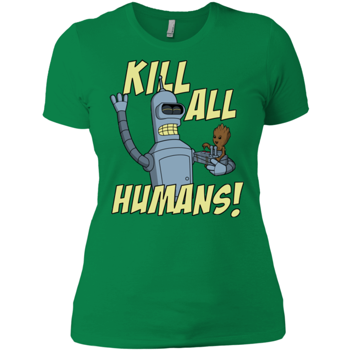 T-Shirts Kelly Green / X-Small The Button Friends Women's Premium T-Shirt