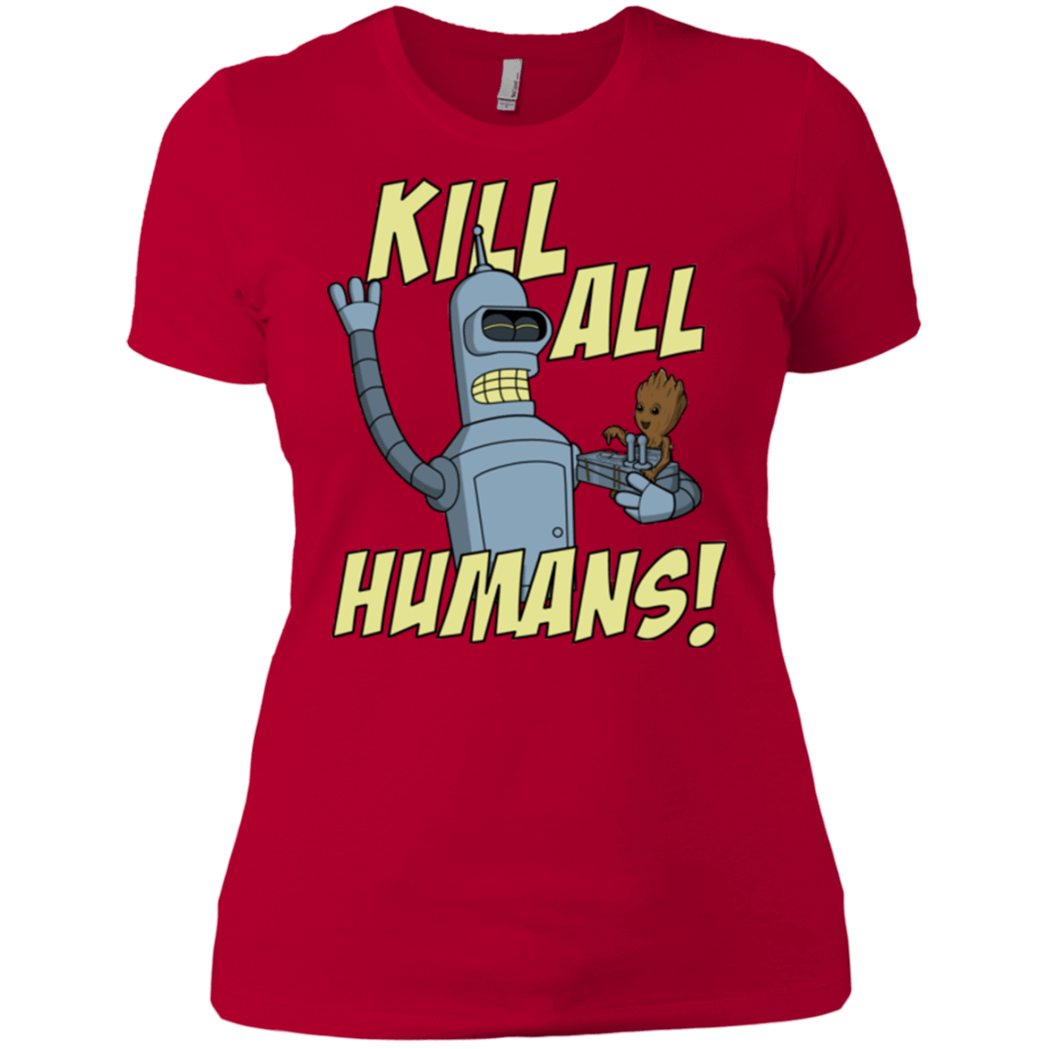 T-Shirts Red / X-Small The Button Friends Women's Premium T-Shirt