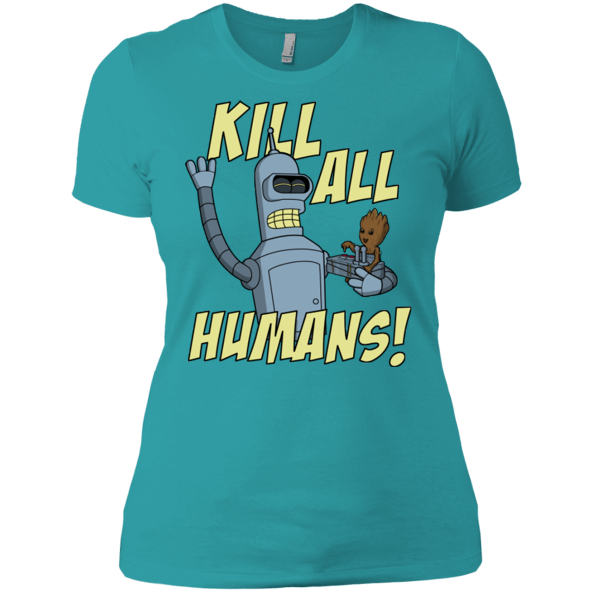 T-Shirts Tahiti Blue / X-Small The Button Friends Women's Premium T-Shirt