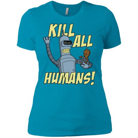 T-Shirts Turquoise / X-Small The Button Friends Women's Premium T-Shirt