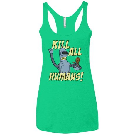 T-Shirts Envy / X-Small The Button Friends Women's Triblend Racerback Tank