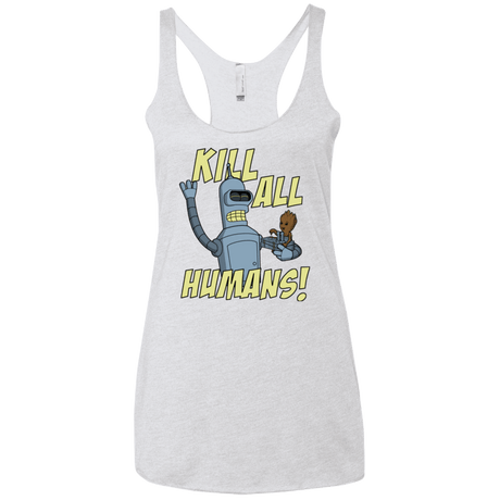 T-Shirts Heather White / X-Small The Button Friends Women's Triblend Racerback Tank
