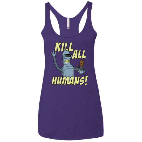 T-Shirts Purple Rush / X-Small The Button Friends Women's Triblend Racerback Tank