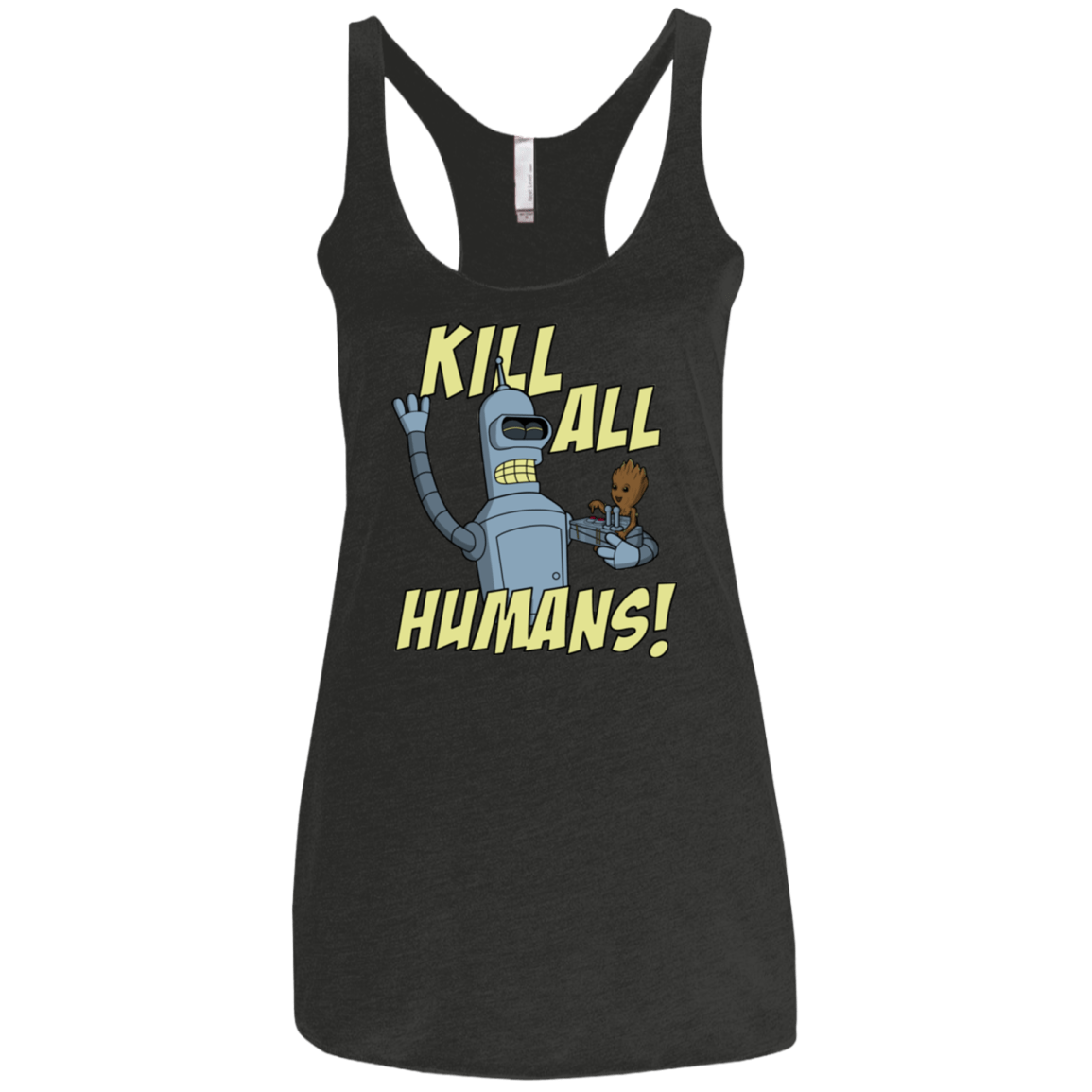 T-Shirts Vintage Black / X-Small The Button Friends Women's Triblend Racerback Tank