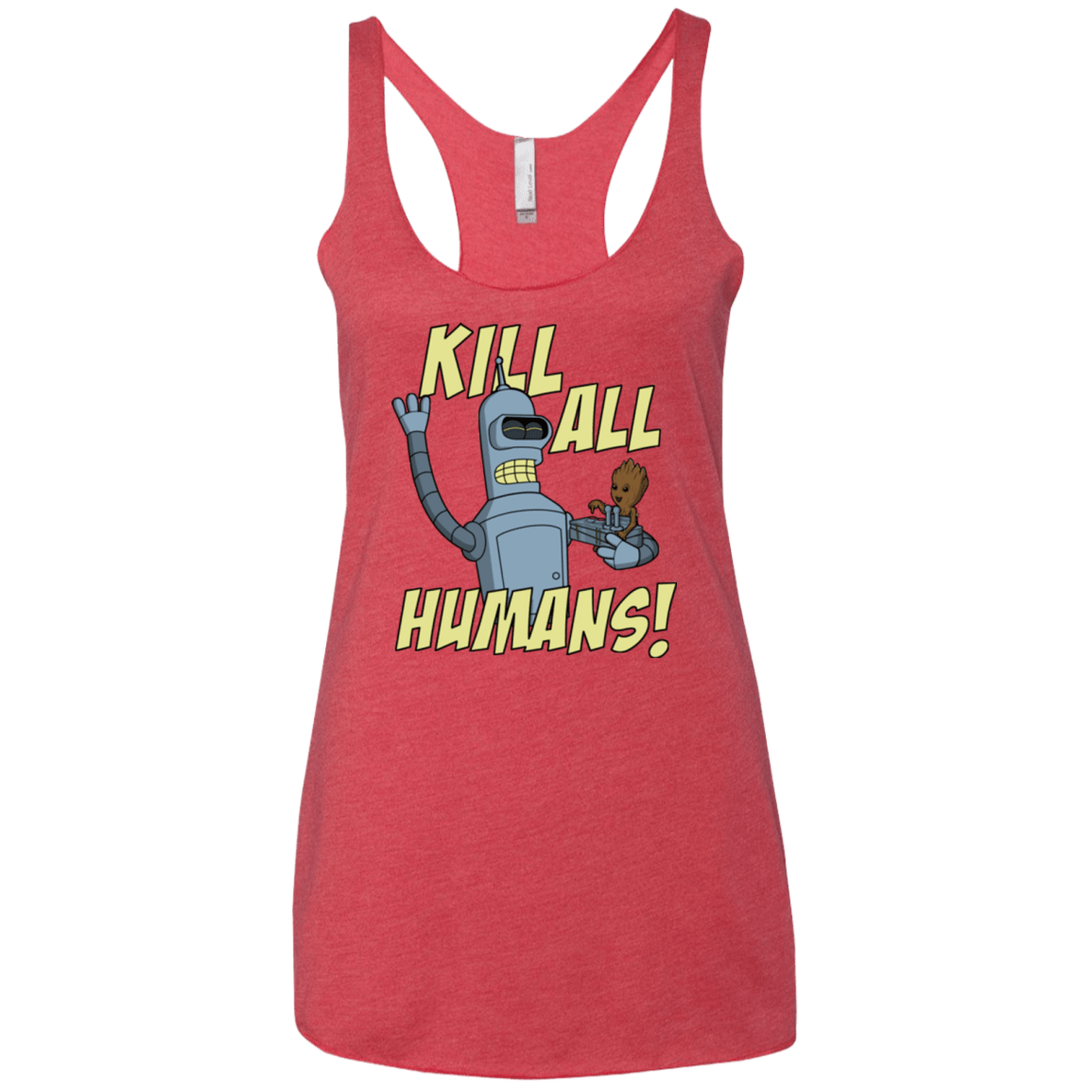 T-Shirts Vintage Red / X-Small The Button Friends Women's Triblend Racerback Tank