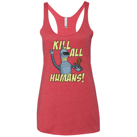 T-Shirts Vintage Red / X-Small The Button Friends Women's Triblend Racerback Tank