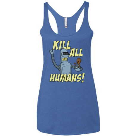 T-Shirts Vintage Royal / X-Small The Button Friends Women's Triblend Racerback Tank