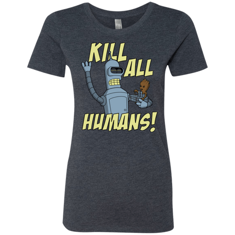 T-Shirts Vintage Navy / Small The Button Friends Women's Triblend T-Shirt