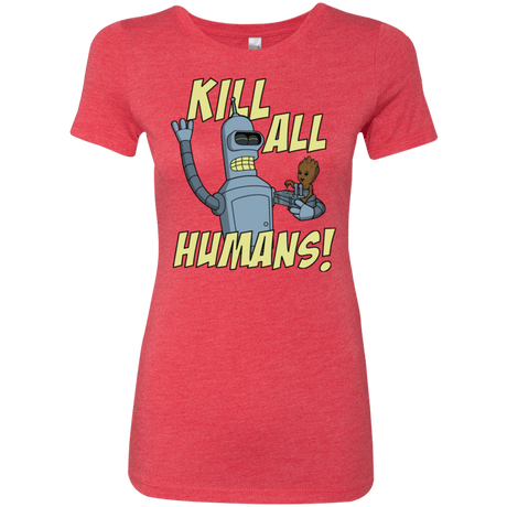 T-Shirts Vintage Red / Small The Button Friends Women's Triblend T-Shirt