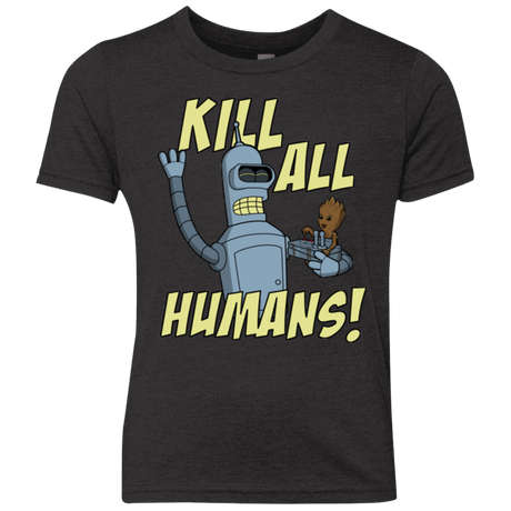 T-Shirts Vintage Black / YXS The Button Friends Youth Triblend T-Shirt