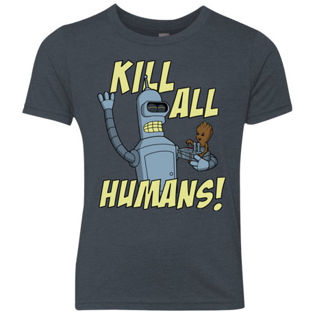 T-Shirts Vintage Navy / YXS The Button Friends Youth Triblend T-Shirt