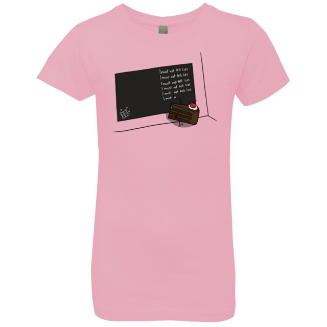 T-Shirts Light Pink / YXS The Cake is a Lie Girls Premium T-Shirt