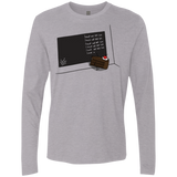 T-Shirts Heather Grey / Small The Cake is a Lie Men's Premium Long Sleeve