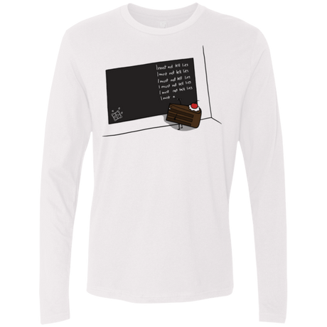 T-Shirts White / Small The Cake is a Lie Men's Premium Long Sleeve