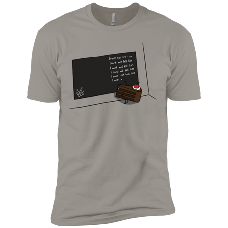 T-Shirts Light Grey / X-Small The Cake is a Lie Men's Premium T-Shirt