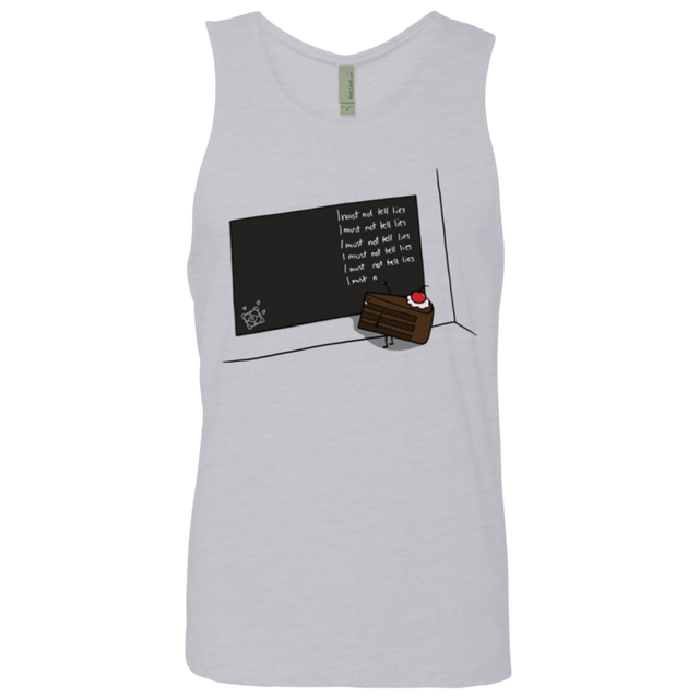 T-Shirts Heather Grey / Small The Cake is a Lie Men's Premium Tank Top
