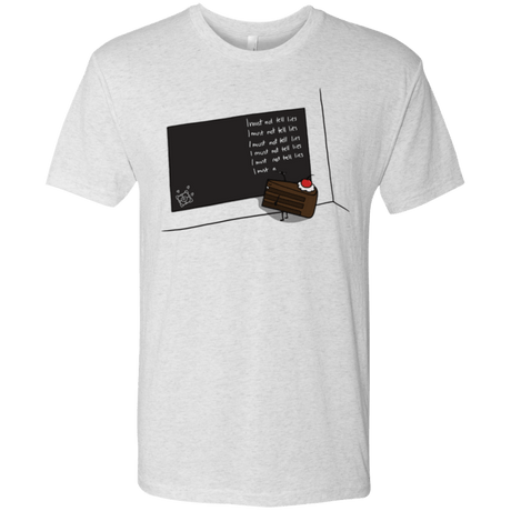 T-Shirts Heather White / Small The Cake is a Lie Men's Triblend T-Shirt