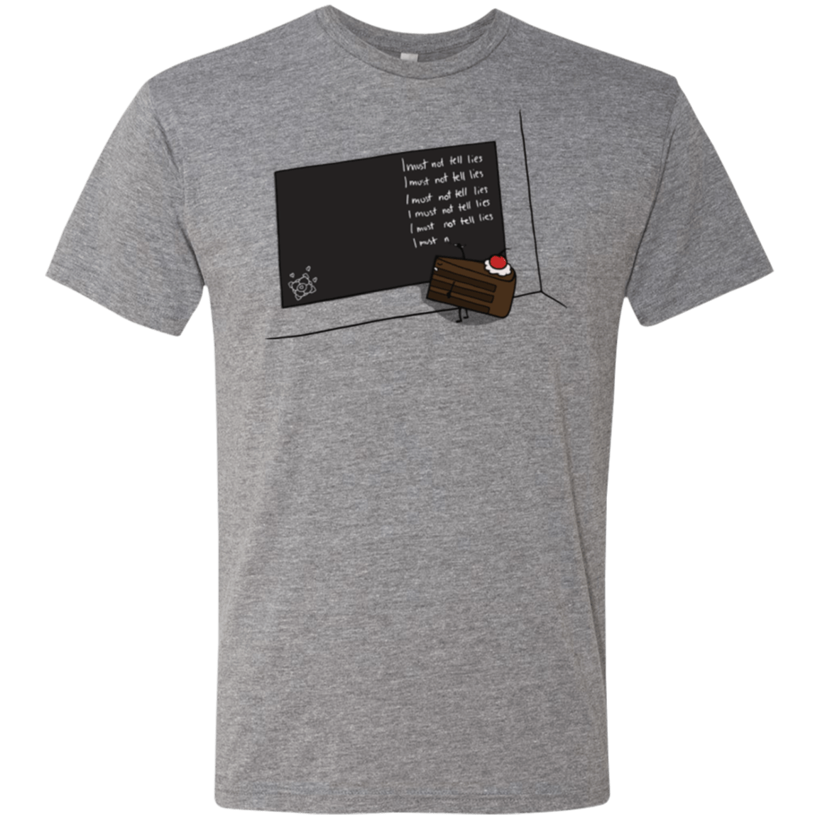 T-Shirts Premium Heather / Small The Cake is a Lie Men's Triblend T-Shirt