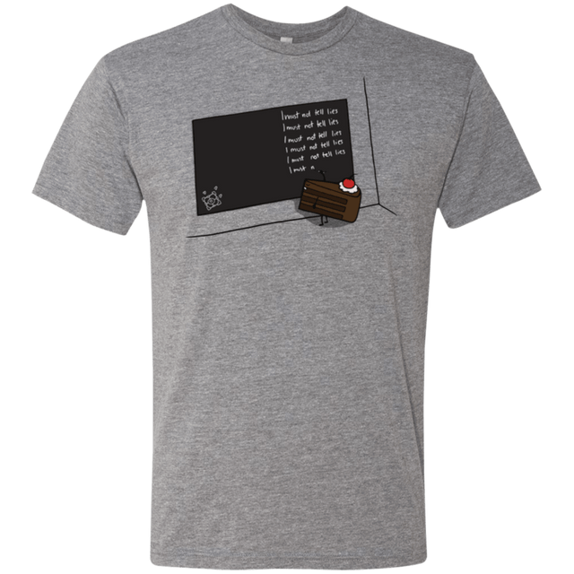 T-Shirts Premium Heather / Small The Cake is a Lie Men's Triblend T-Shirt
