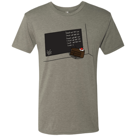 T-Shirts Venetian Grey / Small The Cake is a Lie Men's Triblend T-Shirt