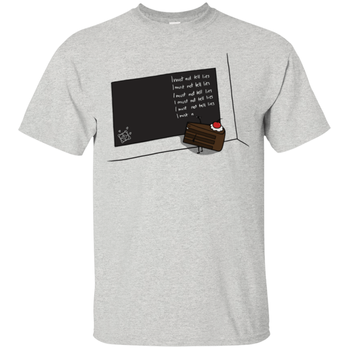 T-Shirts Ash / Small The Cake is a Lie T-Shirt