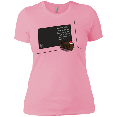 T-Shirts Light Pink / X-Small The Cake is a Lie Women's Premium T-Shirt