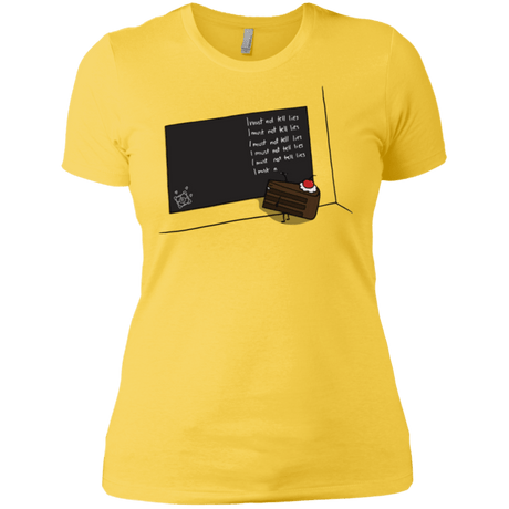 T-Shirts Vibrant Yellow / X-Small The Cake is a Lie Women's Premium T-Shirt