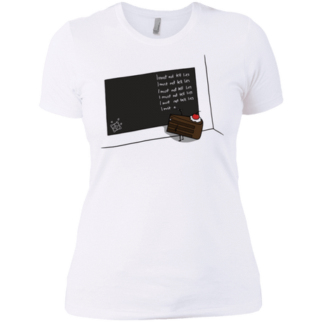 T-Shirts White / X-Small The Cake is a Lie Women's Premium T-Shirt