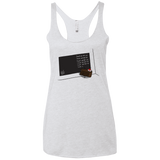 T-Shirts Heather White / X-Small The Cake is a Lie Women's Triblend Racerback Tank
