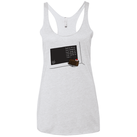 T-Shirts Heather White / X-Small The Cake is a Lie Women's Triblend Racerback Tank