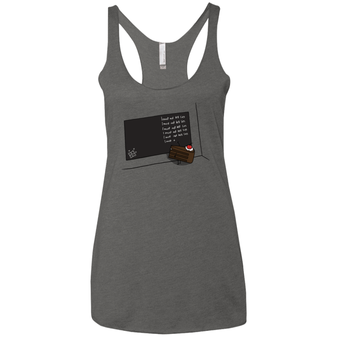 T-Shirts Premium Heather / X-Small The Cake is a Lie Women's Triblend Racerback Tank