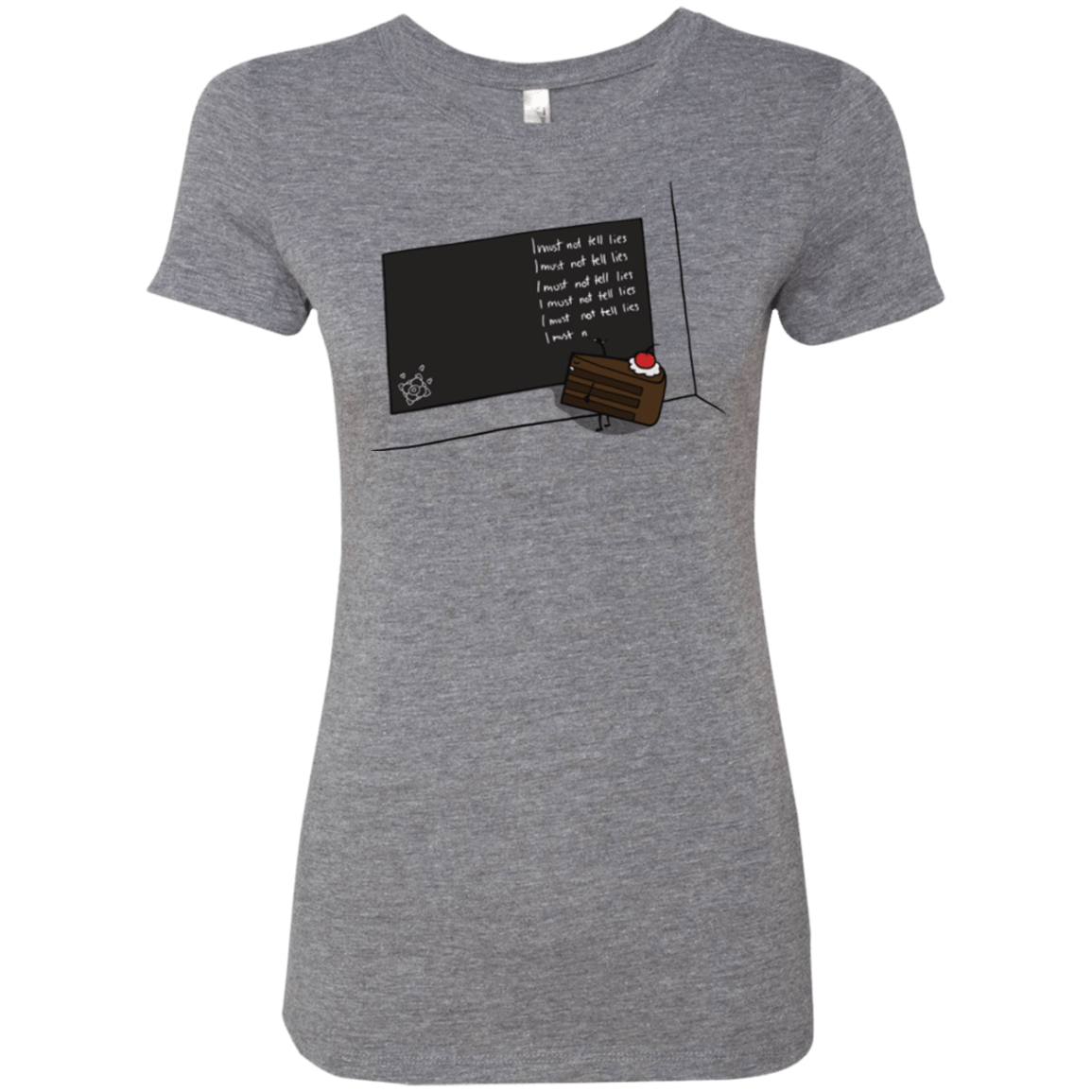 T-Shirts Premium Heather / Small The Cake is a Lie Women's Triblend T-Shirt