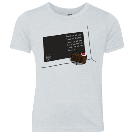 T-Shirts Heather White / YXS The Cake is a Lie Youth Triblend T-Shirt