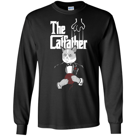 T-Shirts Black / S The Catfather Men's Long Sleeve T-Shirt