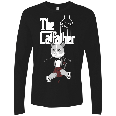 T-Shirts Black / S The Catfather Men's Premium Long Sleeve