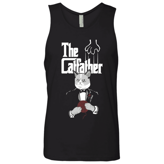 T-Shirts Black / S The Catfather Men's Premium Tank Top