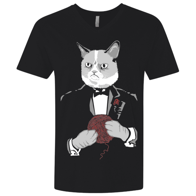 T-Shirts Black / X-Small The Catfather Men's Premium V-Neck