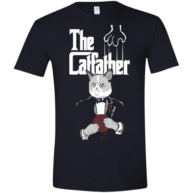T-Shirts Black / X-Small The Catfather Men's Semi-Fitted Softstyle