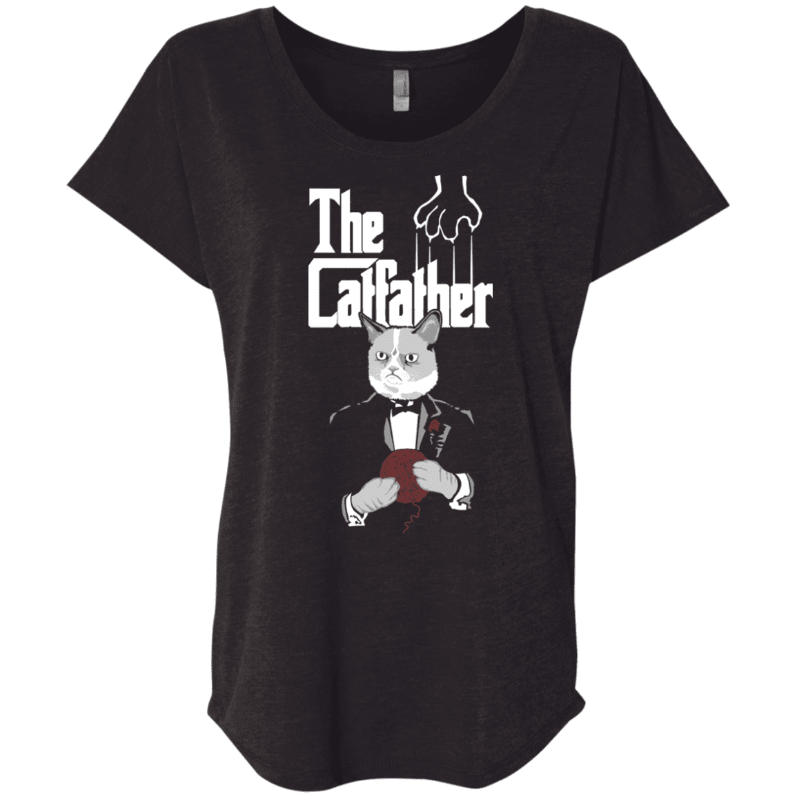T-Shirts Vintage Black / X-Small The Catfather Triblend Dolman Sleeve